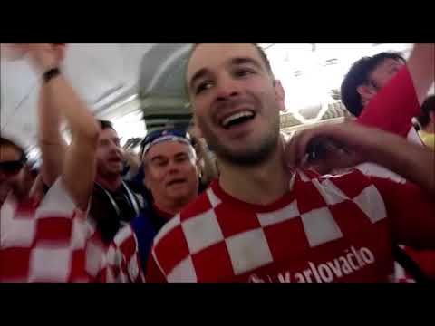 Croatian fans - Russia WC 2018