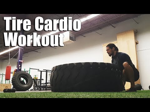 How to Tire Flip Safely | Crossfit Cardio Workout with Tires Video