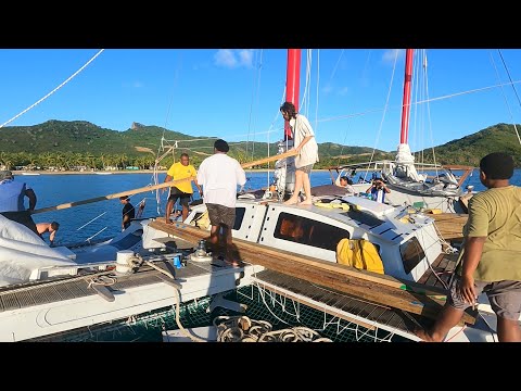 Helping Build a Hall for Somosomo Village