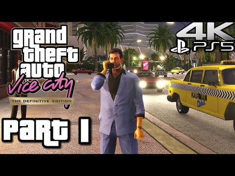 GTA VICE CITY DEFINITIVE EDITION Gameplay Walkthrough Part 1 (4K 60FPS) PS5 Remastered