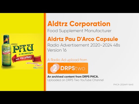 Aldrtz Pau D'Arco Capsule Radio Ad 2020-2024 48s (Version 16)