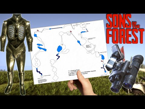 Cave Map for Golden Armor & Night Vision Goggles | Sons of The Forest