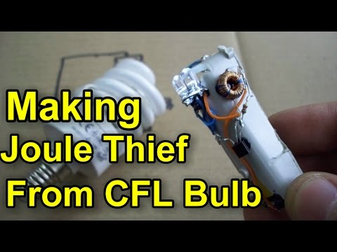 Making Joule Thief From CFL Bulb