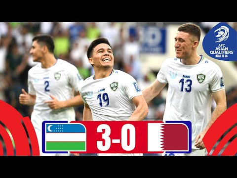 BLAZING Uzbekistan crown historic campaign! | Uzbekistan - Qatar | Highlights #AsianQualifiers RT 26