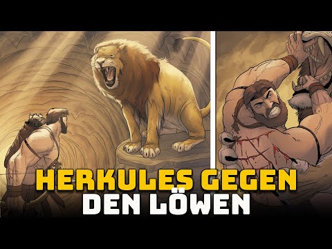 Herkules steht dem mächtigen Nemeischen Löwen Gegenüber  - Die 12 Aufgaben des Herkules #3