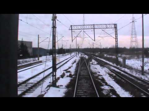 Odcinek Skarżysko Kamienna - Szydłowiec z tyłu pociągu REGIO Ekspres "BOLKO"