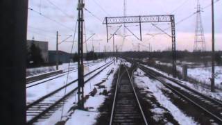 preview picture of video 'Odcinek Skarżysko Kamienna - Szydłowiec z tyłu pociągu REGIO Ekspres BOLKO'