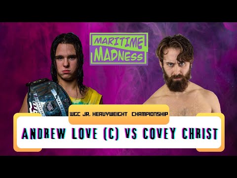 WGC WRESTLING | WGC Jr Heavyweight Championship | Andrew Love (c) Vs. Covey Christ