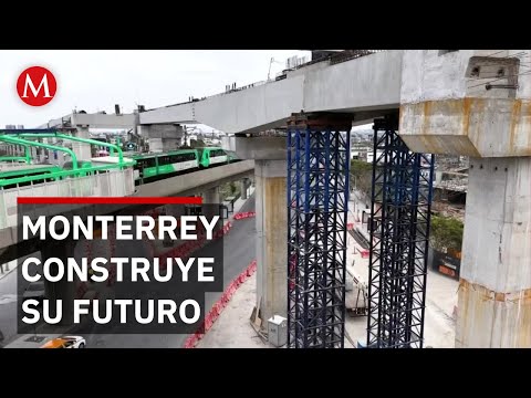 Progress report on the construction of Metro Line 6 over Line 1 in Nuevo León