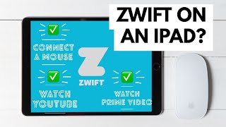 Zwift on an iPad - Connect a Mouse + Watch YouTube & Amazon Prime (Picture-in-Picture)