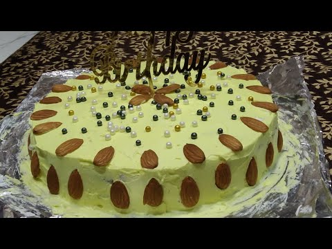 BIRTHDAY PINEAPPLE 🍍 CAKE 🎂 | FLUFFY SOFT | EGGLESS ❤️