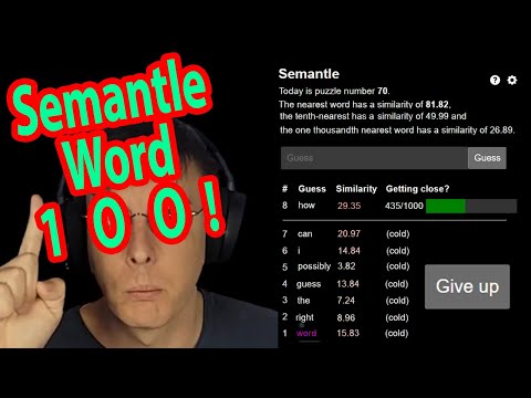 It S Semantle Word 100