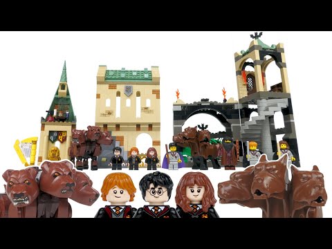 2021 LEGO Harry Potter Hogwarts Fluffy Encounter vs 2001 Fluffy!