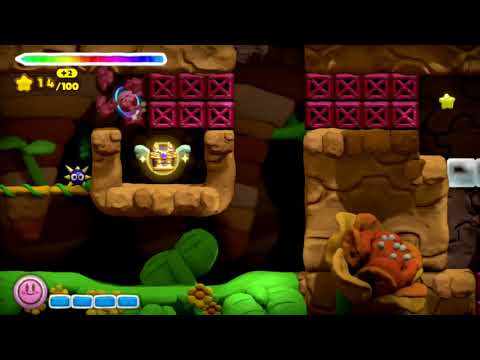 1-3 Great Cave Escape ~ Level 1 Green Valley ~ Kirby and the Rainbow Curse ~ NO COMMENTARY 1bd