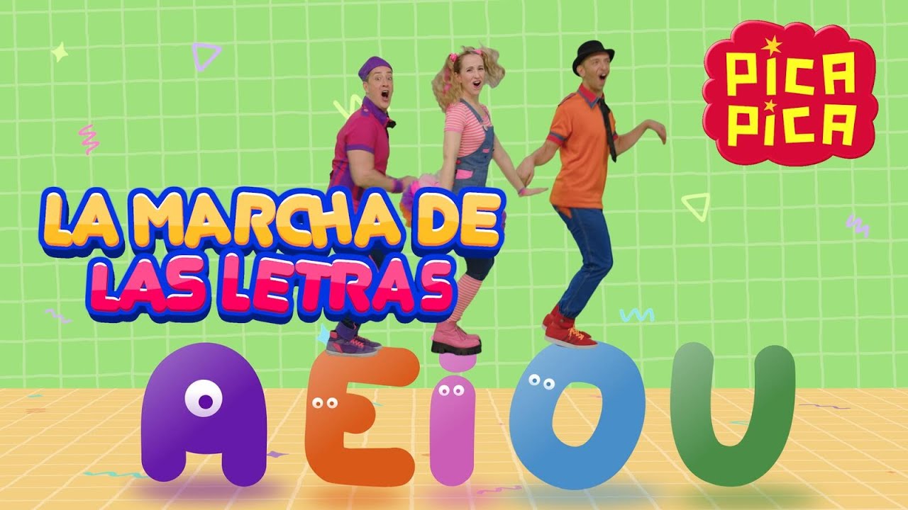 Pica Pica - LA MARCHA DE LAS LETRAS (Videoclip Oficial) - #picapica #musicainfantil