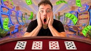 THE CRAZIEST HAND IVE EVER HAD ON FREE BET BLACKJACK (HUGE SIDE BET)