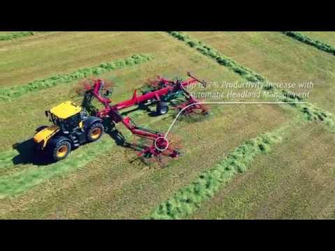 Čtyřrotorový shrnnovač Kverneland 97150C