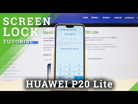 How to Set Up Screen Lock in HUAWEI P20 Lite – Lock Method