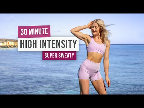 30 MIN KILLER HIIT Workout - Full Body, No Equipment Home Workout BURN FAT, SWEAT & HAVE FUN!