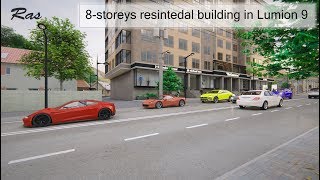 preview picture of video '8 - storeys resintedal complex in Lumion 9'