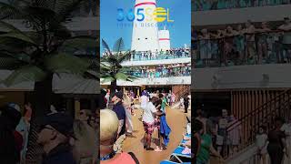 A Charged Sail away party on Carnival Celebration Cruise | Carnival Cruise Lines Cruise Review 2024