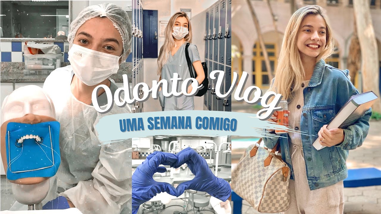 ODONTO VLOG 💛UMA SEMANA DE AULAS PRÁTICAS - por Estephani martins ✨