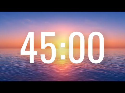 Relaxing 45-Minute Countdown Timer with Ambient Piano Music