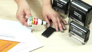 Self-Inking Stamp | Custom Stamp For Bank Endorsement, Return Address | Easy Refill