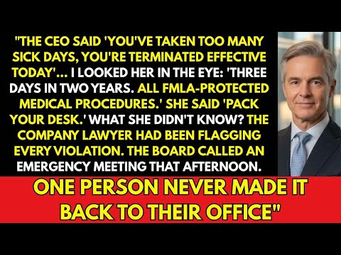 CEO Fired Me Over Sick Days — By Afternoon, She Was Gone