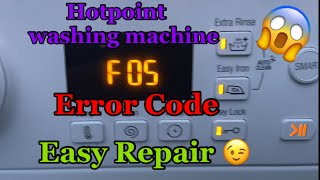 Hotpoint washing machine F05 Error Code. Blockage. Don’t drain.