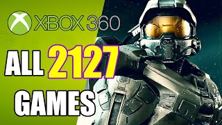 The Xbox 360 Project - All 2127 Games (US/EU/JP/AU)