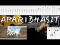 APARIBHASIT | SWAR | Guitar lesson with tabs