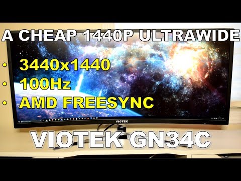 Viotek GN34C Review, An Affordable 1440P Ultrawide Monitor
