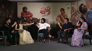 Pushpa Movie Team Funny Interview | Part 1 | Allu Arjun | Rashmika | Sukumar | DSP TEJA VLOGS MASTI video