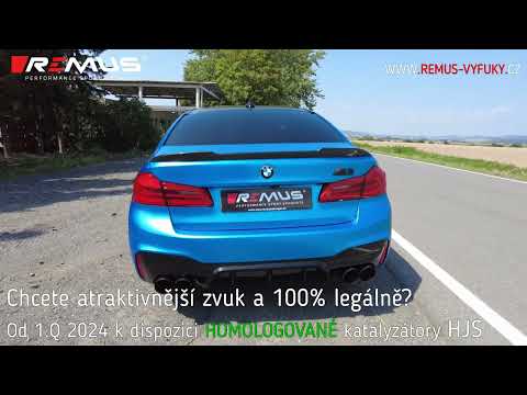 BMW M5 Competition - REMUS - Axle-back system - black tail pipes #bmwm5 #bmwm5f90