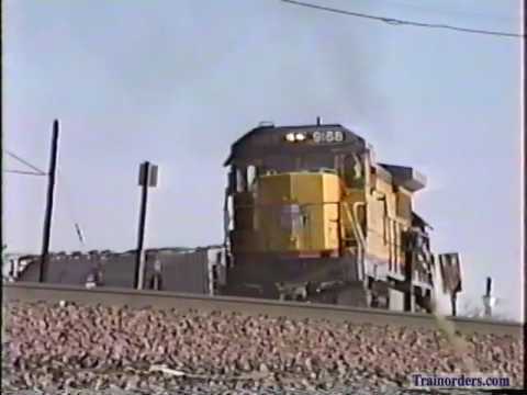 Classic Railroad Series 202 - UP 9168 West at Dagget, CA December 30, 1990