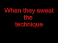 Don't Sweat The Technique Lyrics