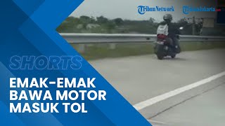 Viral Emak emak Bawa Motor Masuk Tol Klodran, Begini Penjelasan Manajemen PT JSN