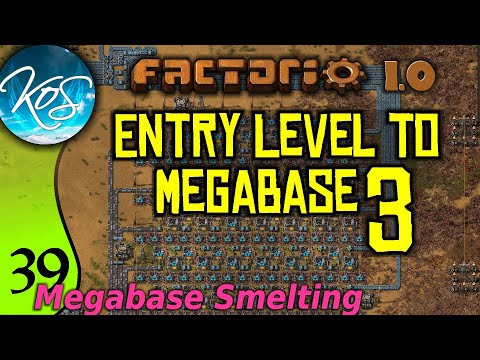 Factorio 1.0 Entry Level to Megabase 3, Ep 39: MEGABASE IRON SMELTING - Guide, Tutorial Series