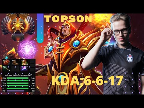 Topson Plays Invoker (Player Perspective) Dota 2 Pro Gameplay (March 25 2020) #2