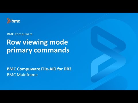 BMC Compuware File-AID for Db2 - Row viewing mode primary commands