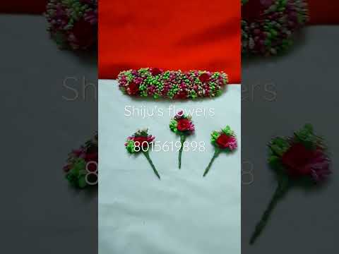 artificial flower accessories|Jasmine|paper flower|hair accessories|shiju's|bridal flowers