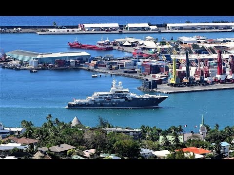 M/Y ANDROMEDA (EX ULYSSES) was seen in Papeete Tahiti