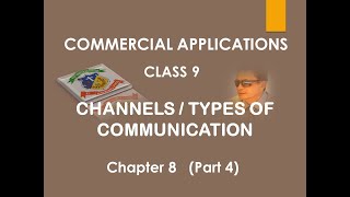 COMMERCIAL APPLICATIONS / CLASS 9 / CHANNELS OR TYPES OF COMMUNICATION