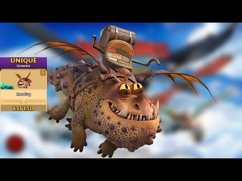 Meatlug (Fishleg's Dragon) Max Level 150 Titan Mode - Dragons:Rise of Berk