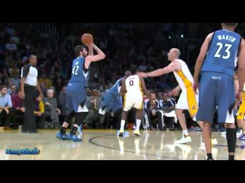 Kevin Love 25pts-13reb vs LA Lakers (2013.11.10)