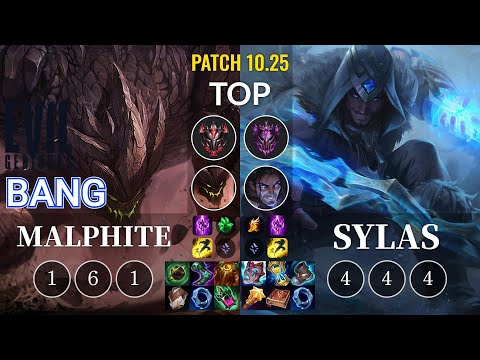 EG Bang Malphite vs Sylas Top - KR Patch 10.25