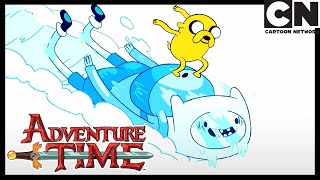 PLAYING IN THE SNOW | Adventure Time HOLIDAYS | Cartoon Network