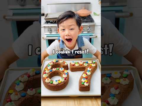 You all loved Dash’s 67 cake so much he couldn’t resist making a cookie cake version! 🍪 #kidchef