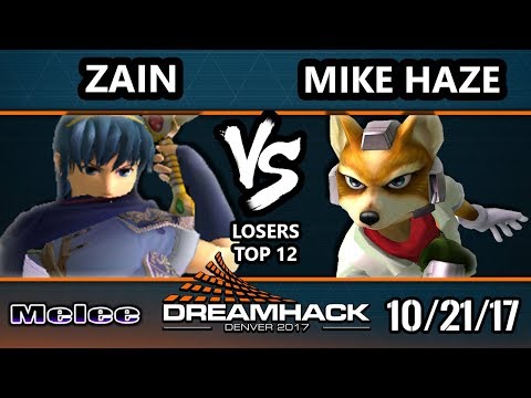 DHDEN17 Melee - Zain (Marth) Vs. BC | Mike Haze (Fox) - SSBM Singles LT12